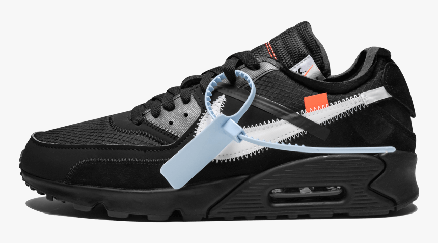 Off-white Nike Air Max 90 Black - Nike Air Max Off White, HD Png Download, Free Download