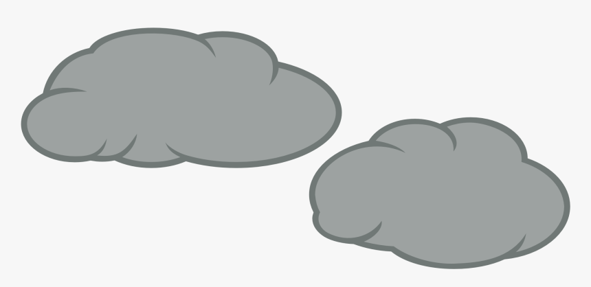 Transparent Rain Clip Art - Grey Clouds Cartoon Png, Png Download, Free Download