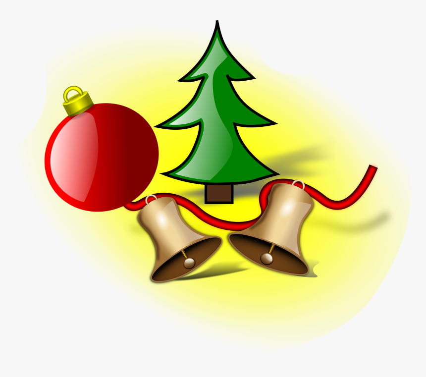 Jingle Bells Clip Art - Christmas Tree Cartoon Graphics, HD Png Download, Free Download