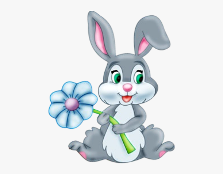 Baby Bunny Cartoon Png - Cute Cartoon Easter Bunny, Transparent Png, Free Download