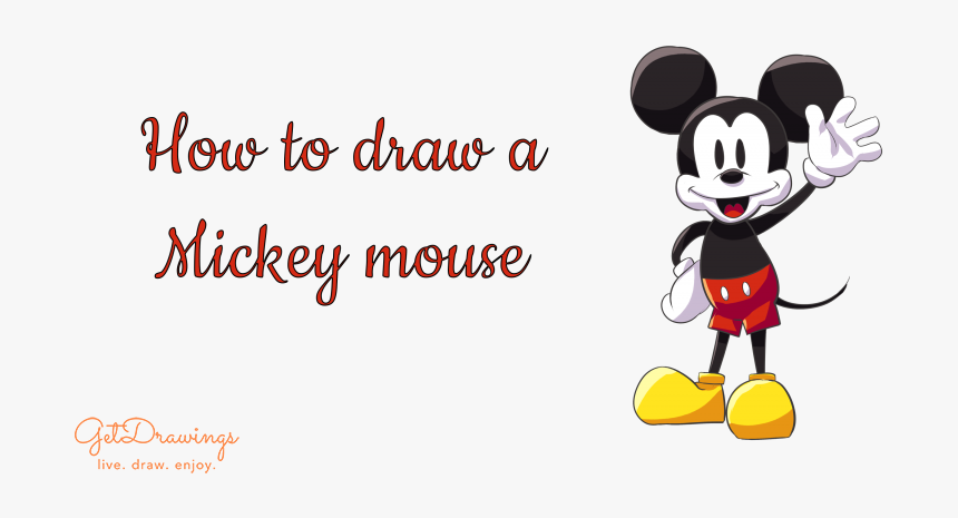 How To Draw A Mickey Mouse - Yaprak, HD Png Download, Free Download