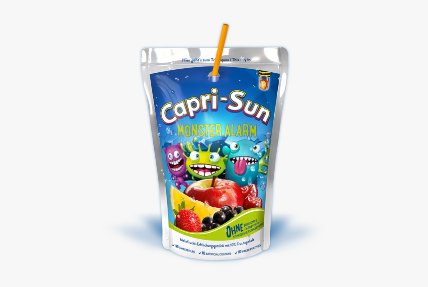 Capri Sun Png - Capri Sun Monster Alarm, Transparent Png, Free Download