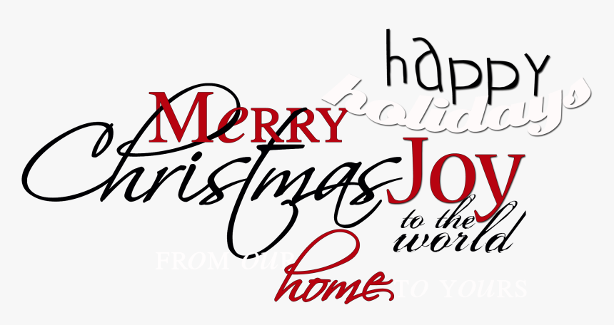 Clip Art For Christmas Cards Your - Christmas Word Art Transparent, HD Png Download, Free Download