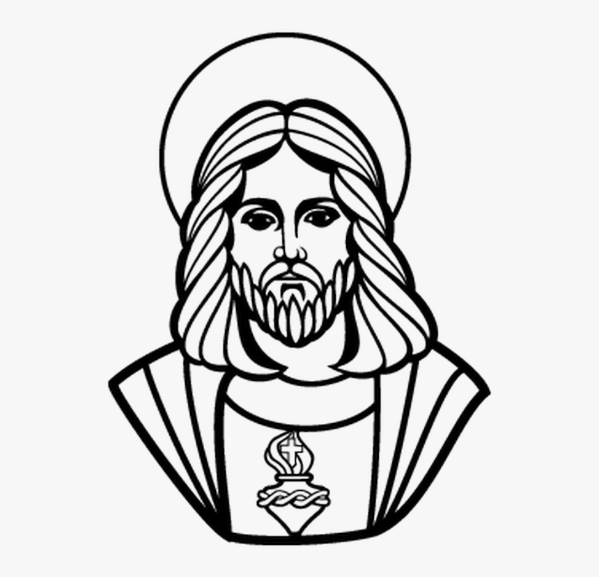 Jesus Face Outline