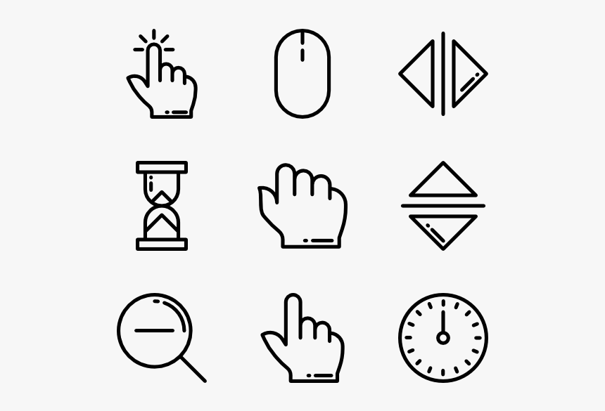Hand Cursor Png - Phone Email Icon Png, Transparent Png, Free Download