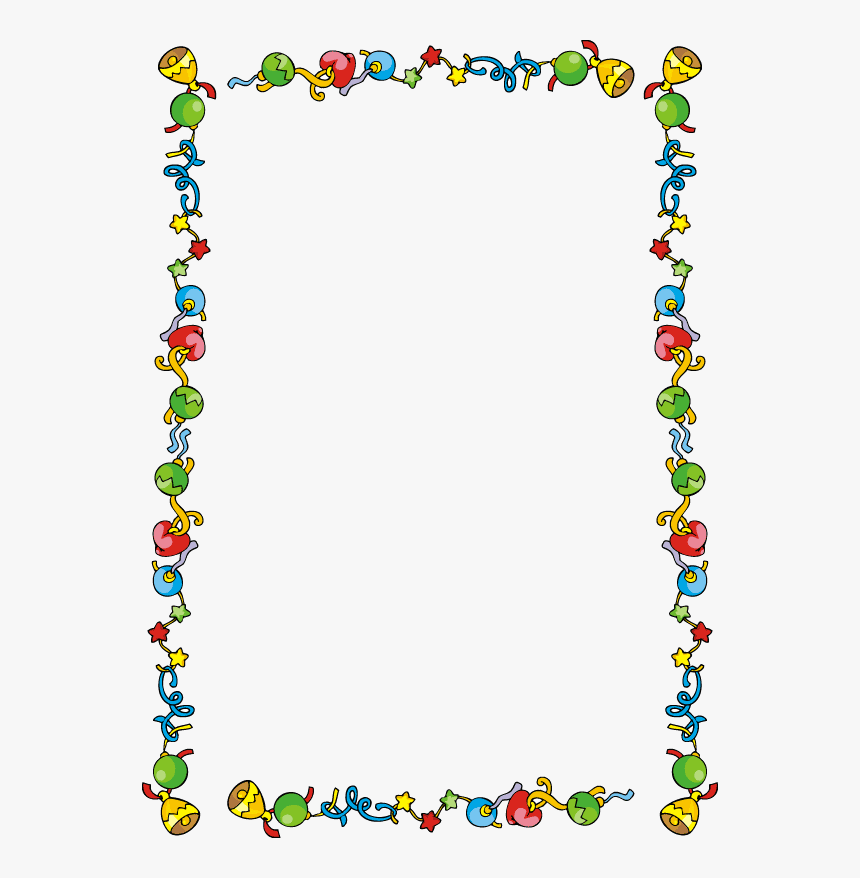 Christmas Border Clip Art Free Happy Holidays Presents - Free Rainbow Page Border, HD Png Download, Free Download