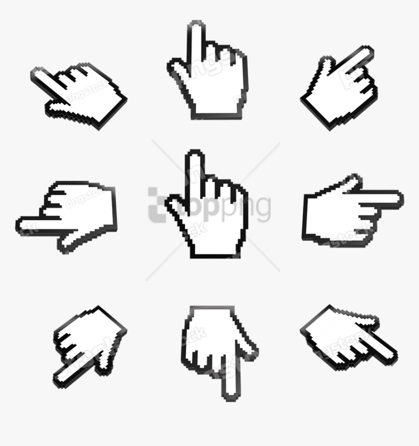 Line - Hand Cursor, HD Png Download, Free Download