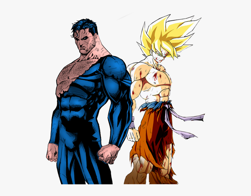 Goku Vs Superman By Jayc79-d5skzo7 - Goku Vs Superman Png, Transparent Png  - kindpng