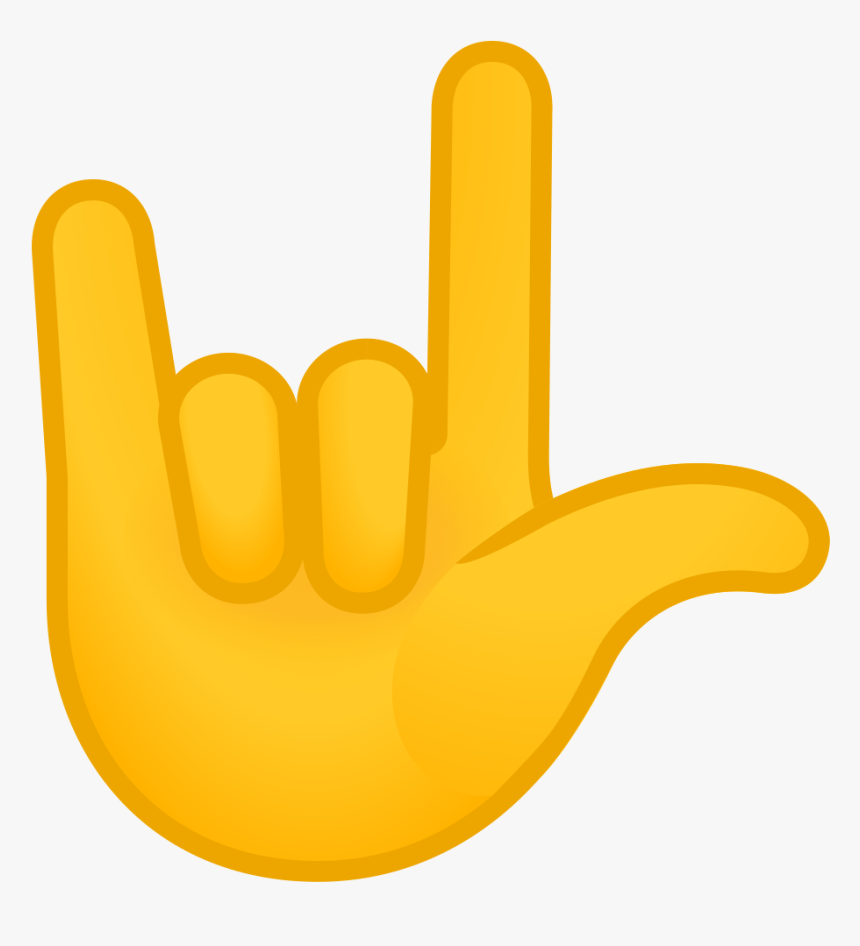 Transparent Clapping Hand Clipart - Love You Hand Sign Emoji, HD Png Downlo...