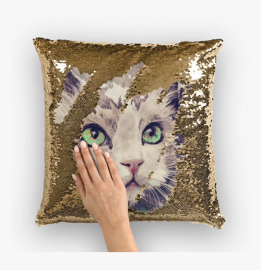 Pretty Cats Png - Danny Devito Sequin Pillow, Transparent Png, Free Download