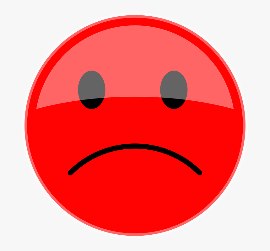 Bad Face Png - Smiley Images Png Red, Transparent Png, Free Download