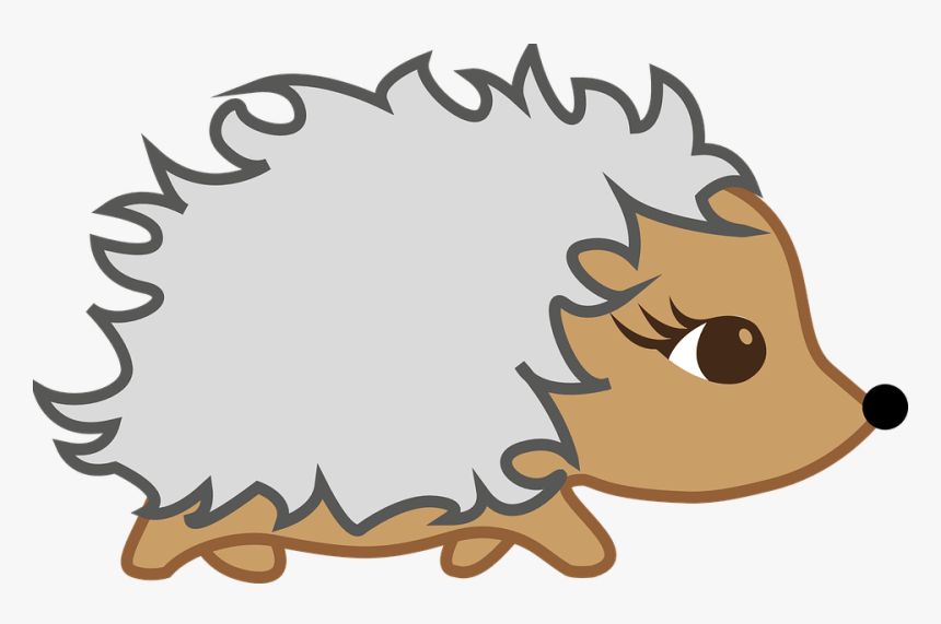 Download Hedgehog Png Transparent Images Transparent - Cartoon Porcupine On An Empty Background, Png Download, Free Download