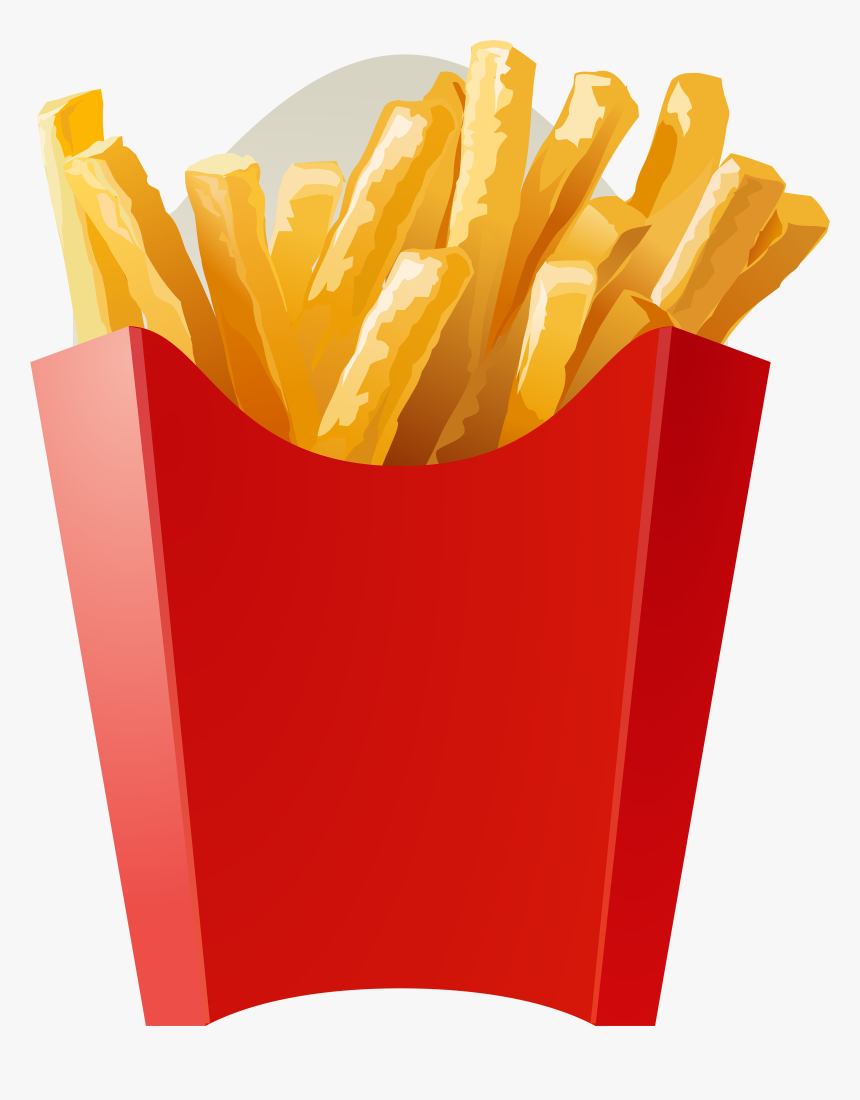 Clip Art Fries Clipart - French Fries Png, Transparent Png, Free Download