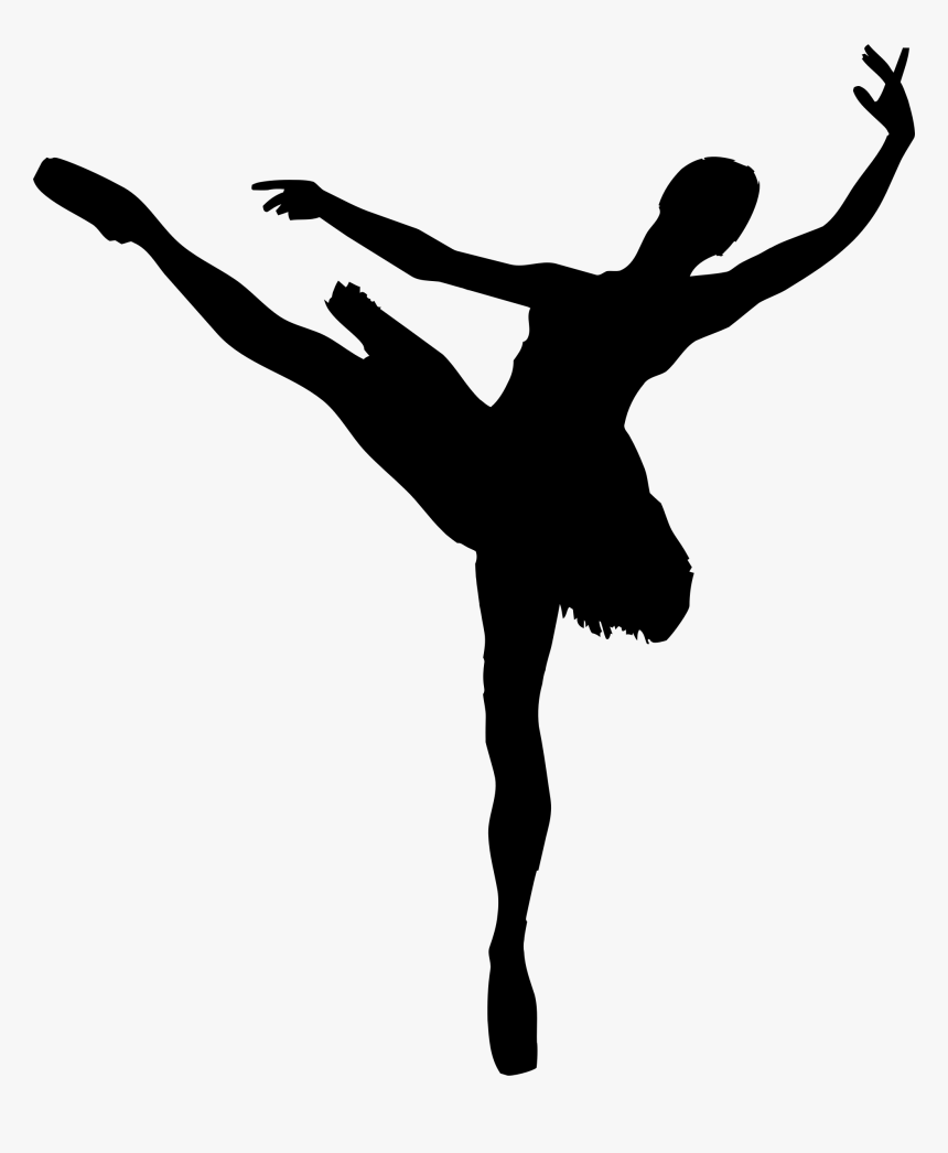 Woman And Man Ballet Silhouette Minus Man Clip Arts - Silhouette Ballet Dancers Png, Transparent Png, Free Download