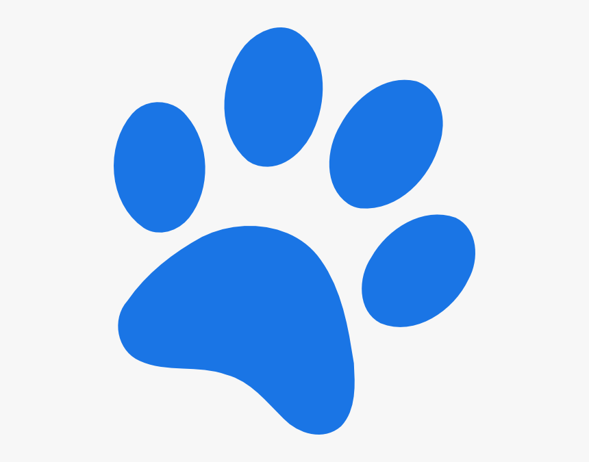 Blue Paw Print - Blue Paw Print Png, Transparent Png, Free Download