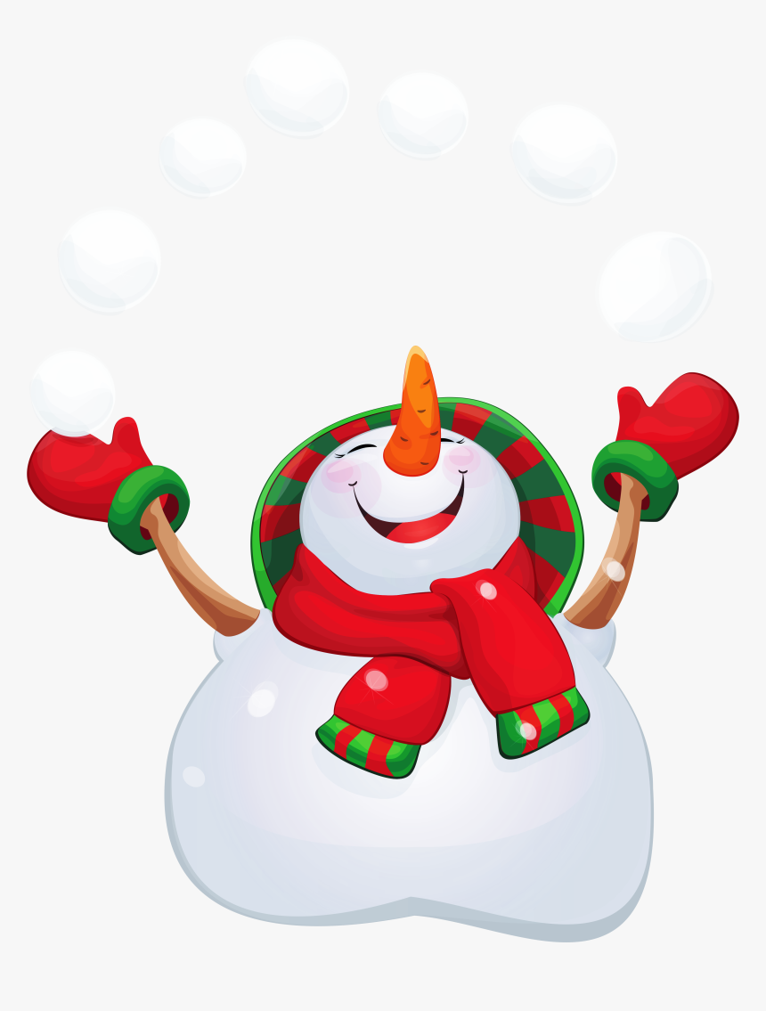 Transparent Happy Snowman Png Clipart - Transparent Snowman Christmas Png, Png Download, Free Download