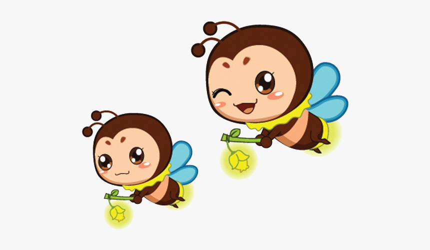 Firefly Art Flappy Light Child Cartoon - Firefly Cartoon, HD Png Download, Free Download