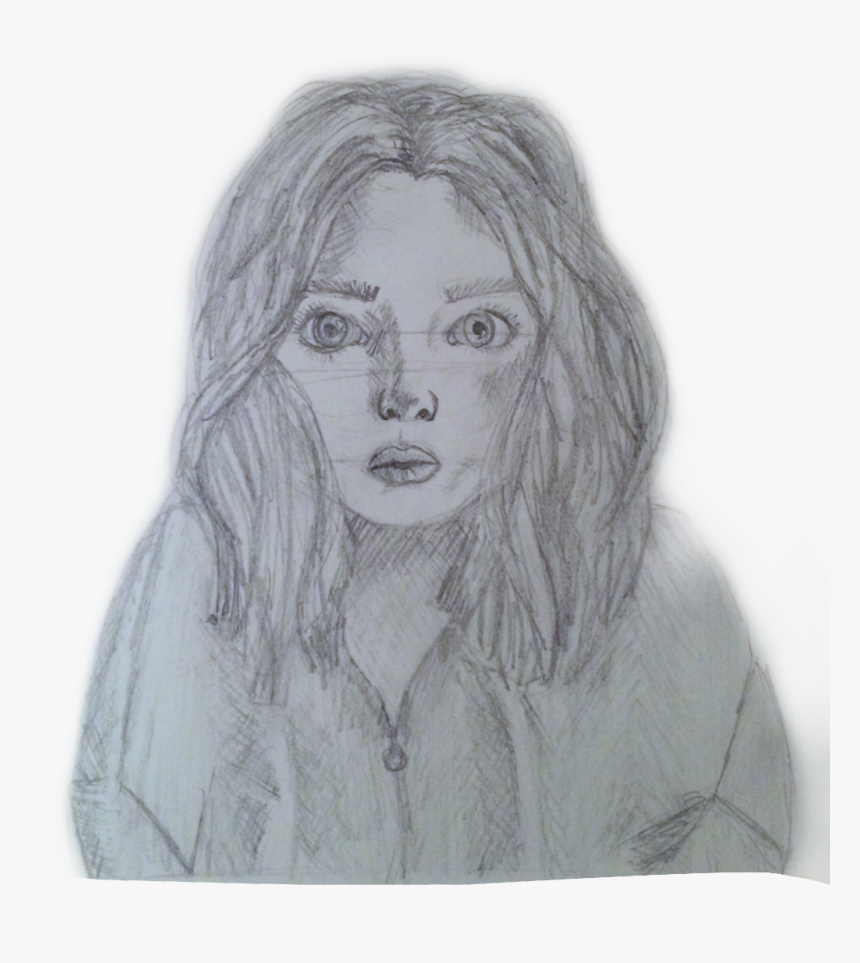 The Girl With The Messy Hair - Sketch, HD Png Download, Free Download