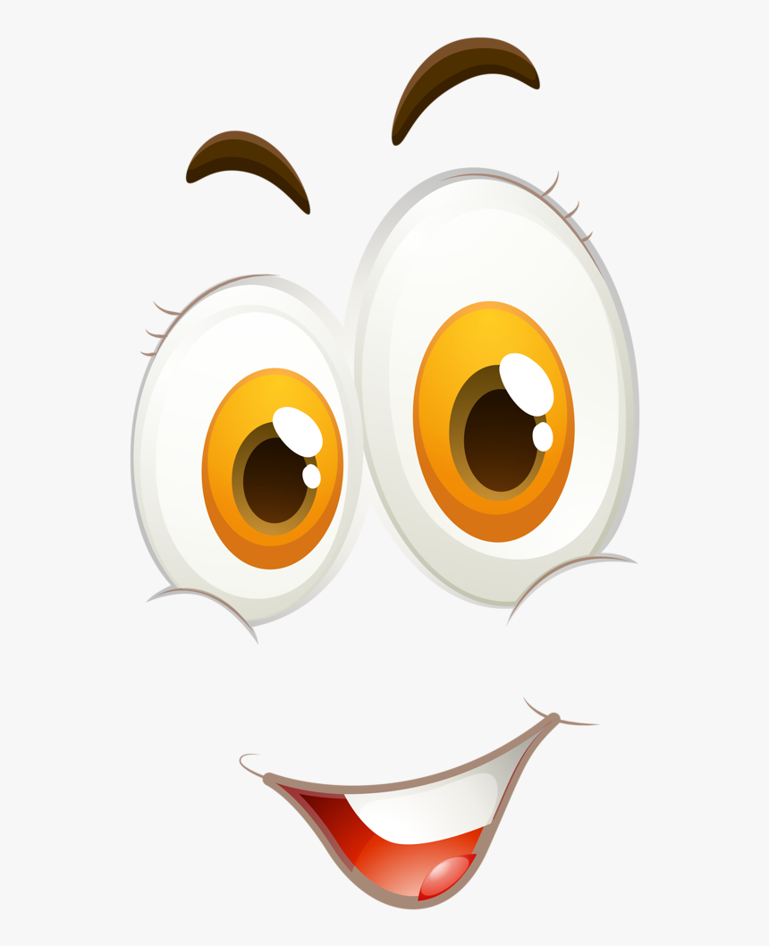 1 - Smiley Eyes Cartoon Png, Transparent Png, Free Download