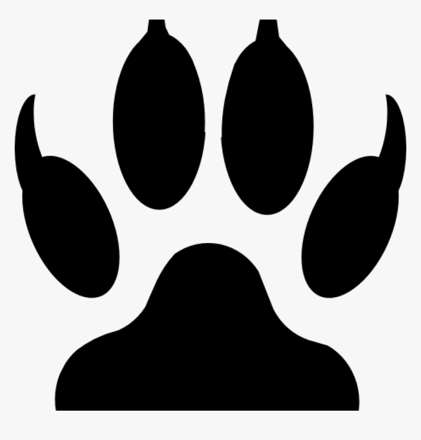 Bear Paw Clip Art Grizzly Bear Paw Print Clipart Clipart - Tiger Paw Svg, HD Png Download, Free Download