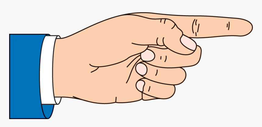 Transparent Hand Pointing Png - Hand Point Cartoon Png, Png Download, Free Download