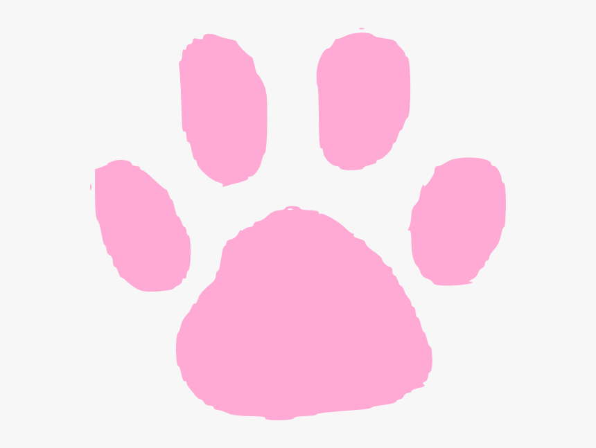 Pink Paw Print Clip - Colored Paw Prints Clip Art, HD Png Download, Free Download