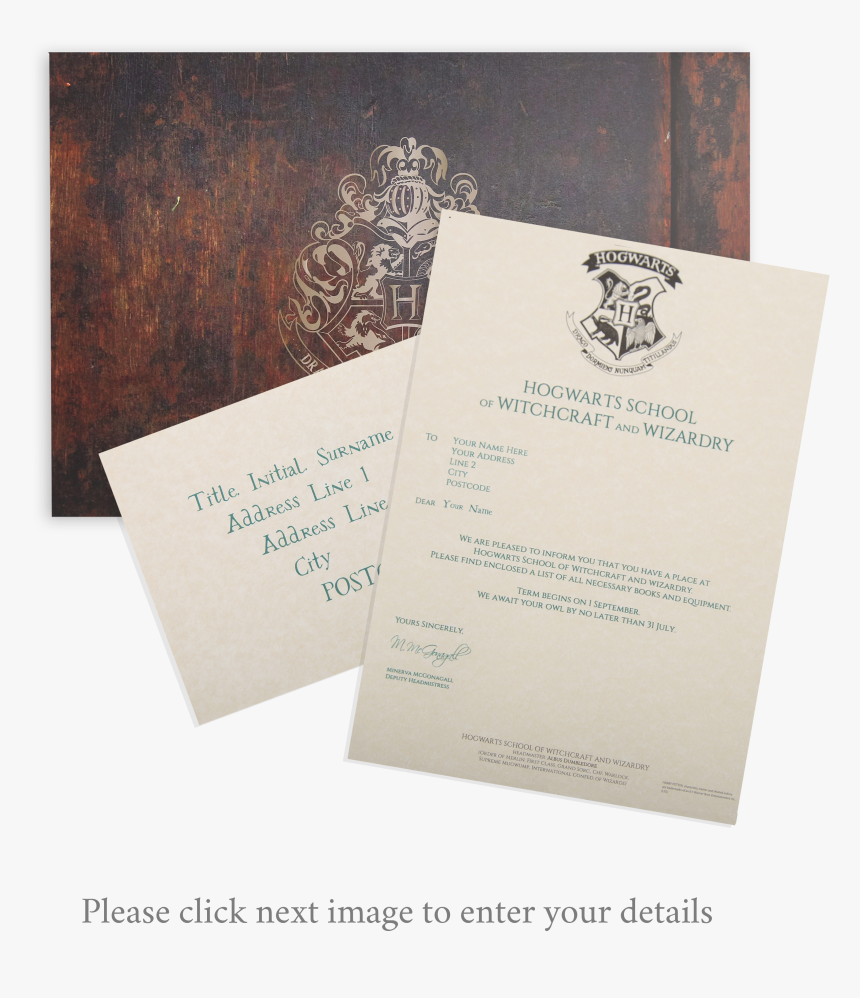 Clip Art Harry Potter Envelope Font - Hogwarts Letter Replica, HD Png Download, Free Download