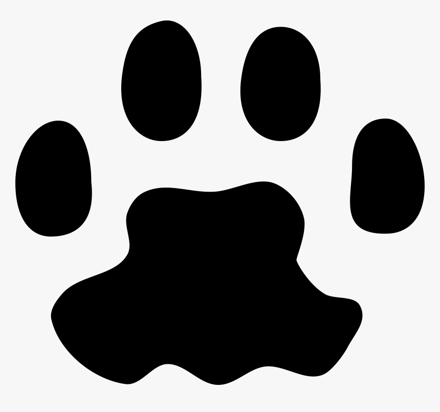 Raccoon Paw Prints Clip Art - Cat Paw Print Vector, HD Png Download, Free Download