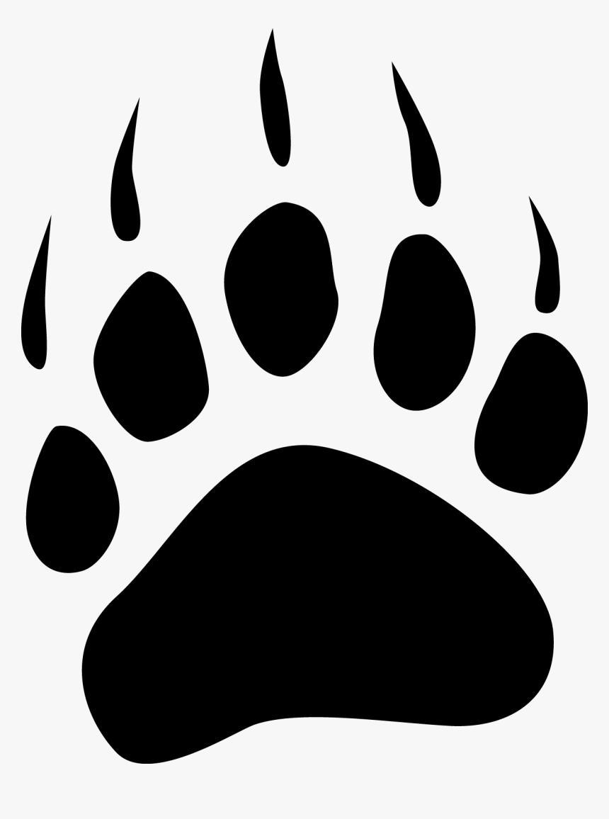 Transparent Paw Print Png Transparent - Polar Bear Paw Clipart, Png Download, Free Download