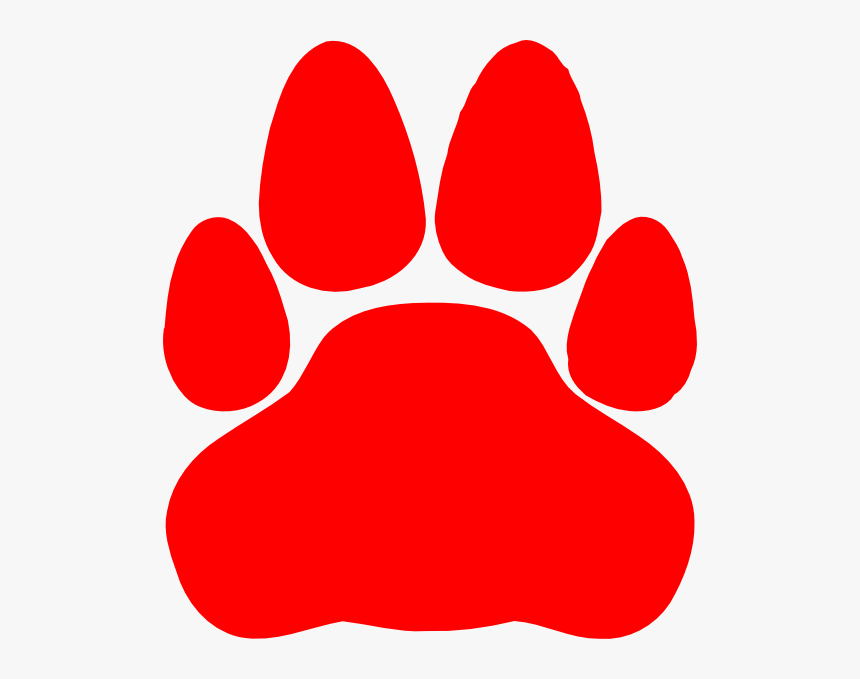 Red Cat Paw Print, HD Png Download, Free Download