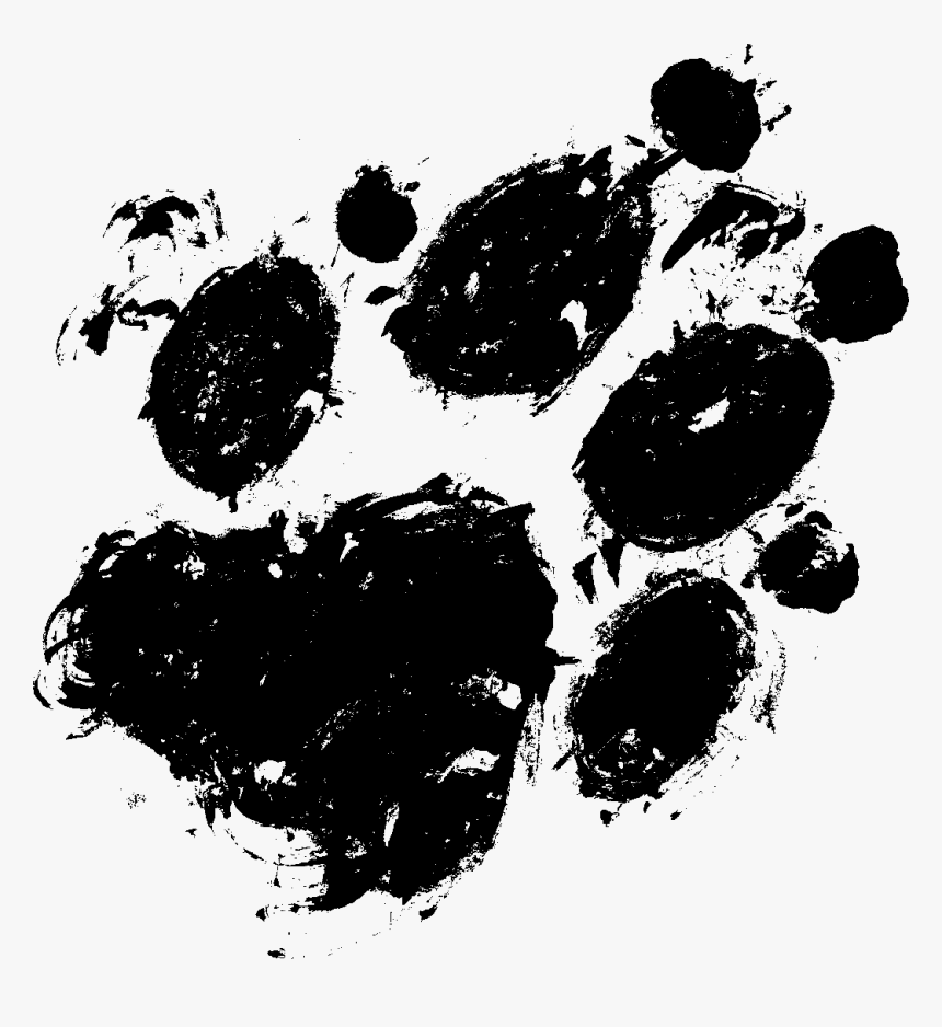 Printing Paw Clip Art - Transparent Paw Print Ink, HD Png Download, Free Download