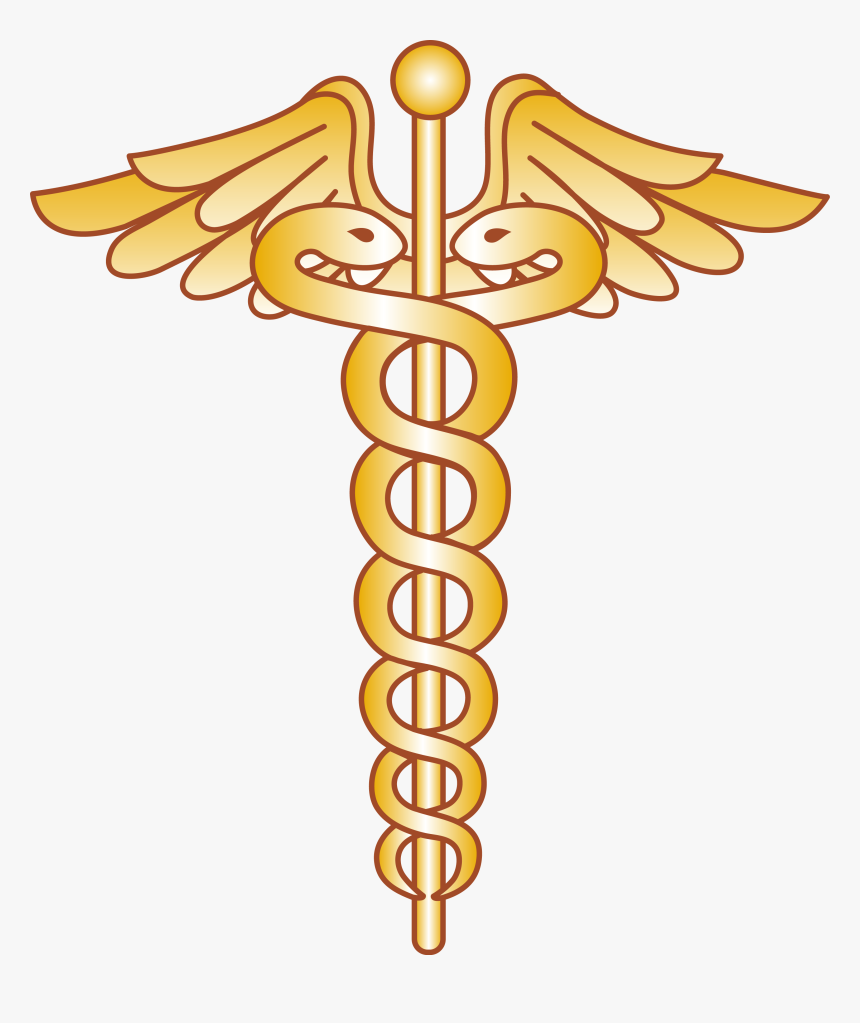 Physician Doctor Of Symbol Medicine Hermes Staff Clipart - Doctor Logo Png, Transparent Png, Free Download