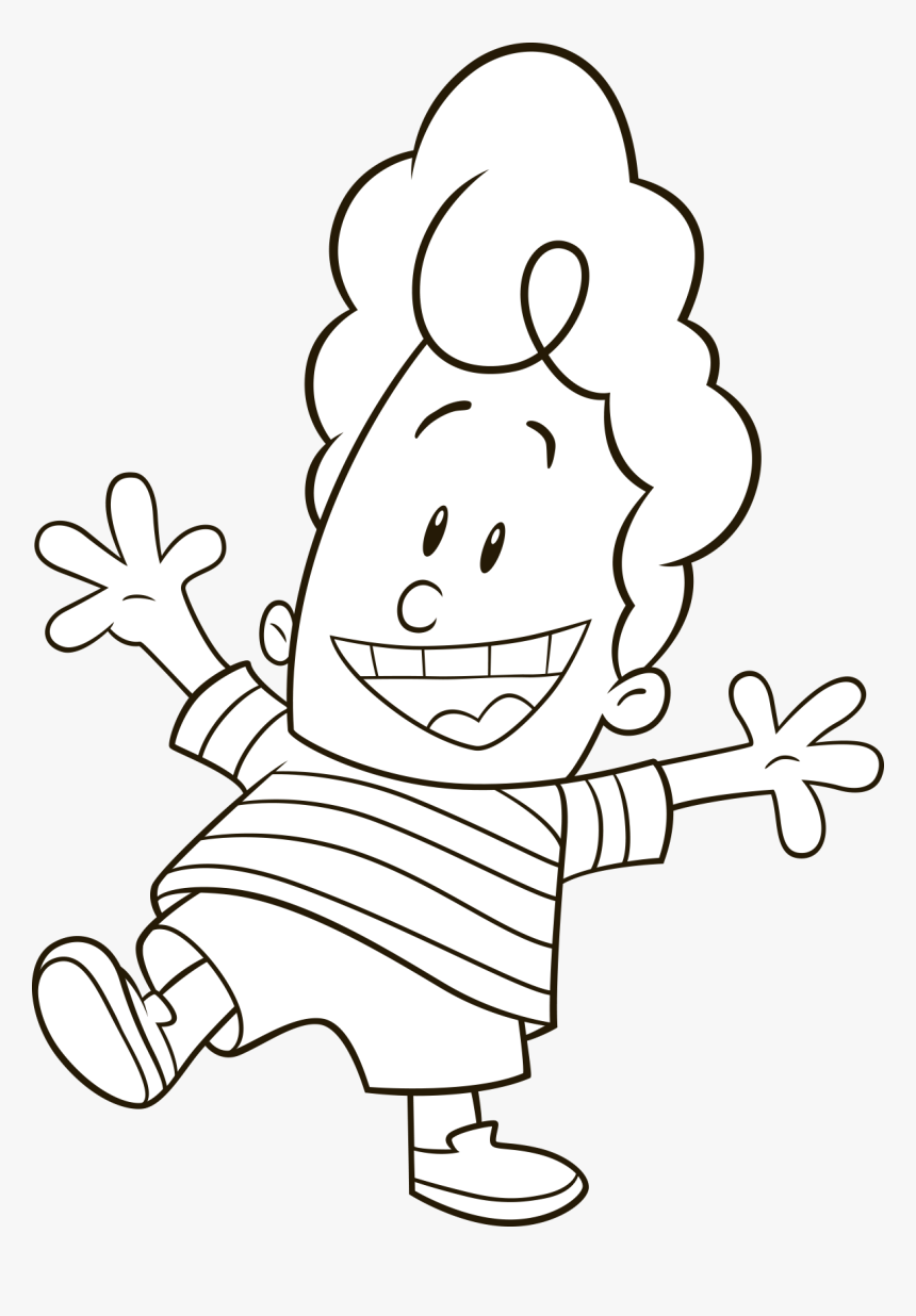 Captain Underpants White Kid Easy , Png Download - Captain Underpants White Kid, Transparent Png, Free Download