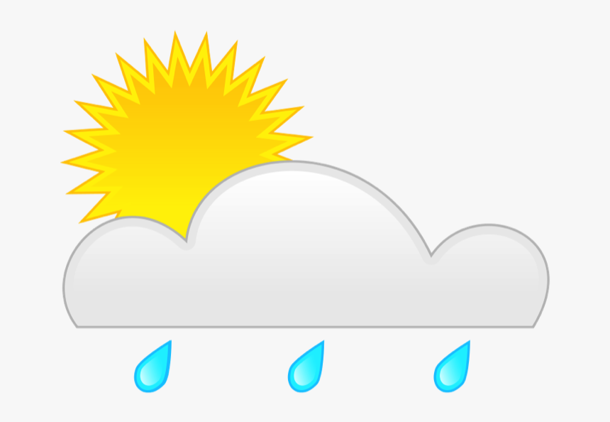 Animated - Sun - And - Clouds - Sun Wind And Rain, HD Png Download - kindpng