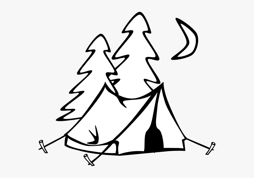 Black And White Kid Pinterest - Camping Clipart Black And White, HD Png Download, Free Download