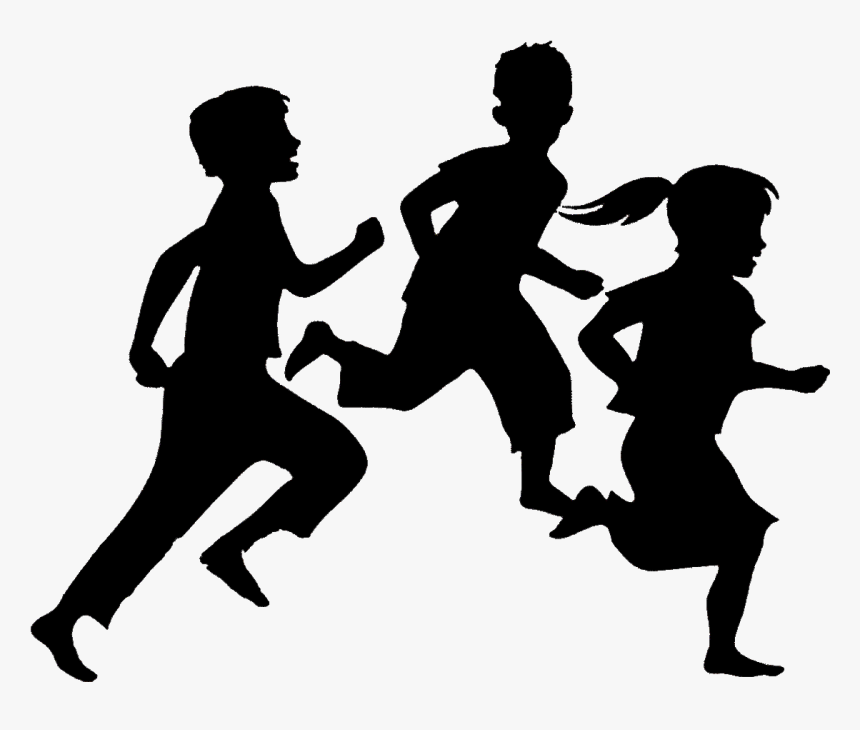 Child Silhouette Play Clip Art - Children Playing Silhouette Png, Transparent Png, Free Download