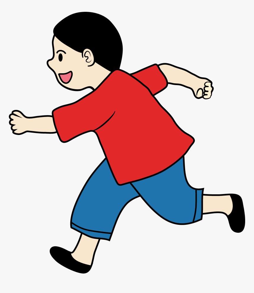 Running Clip Art Black White Runner Clipart Kid - Run Clipart, HD Png Download, Free Download