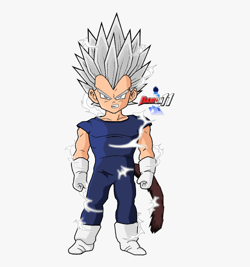 Kid Vegeta Ssj White - Vegeta Jr Super Saiyan 2, HD Png Download, Free Download