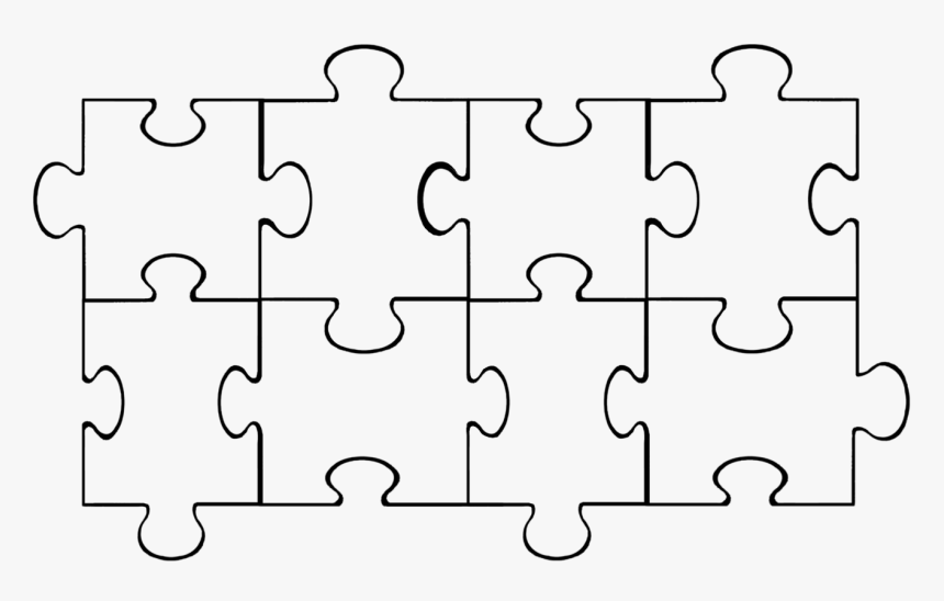 Puzzle Pieces Template, HD Png Download, Free Download