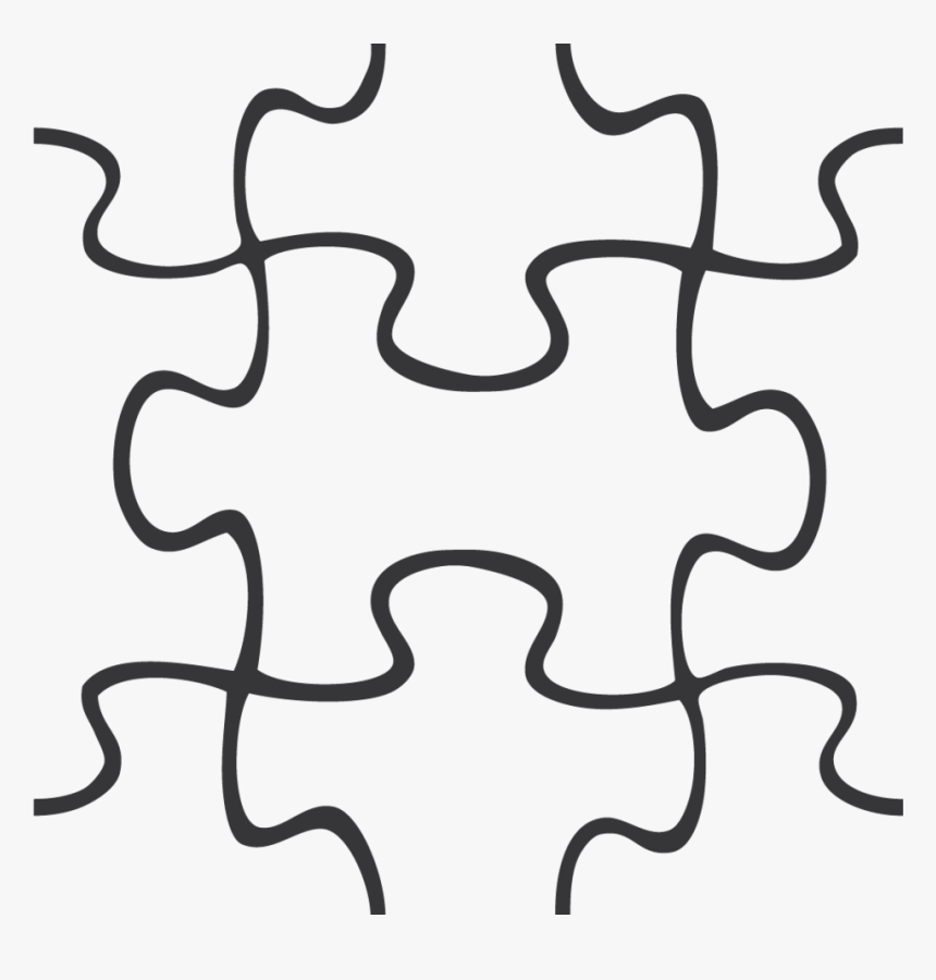 Puzzle Pieces Template Free Clipart - Plantilla De Puzzle Para Power Point, HD Png Download, Free Download