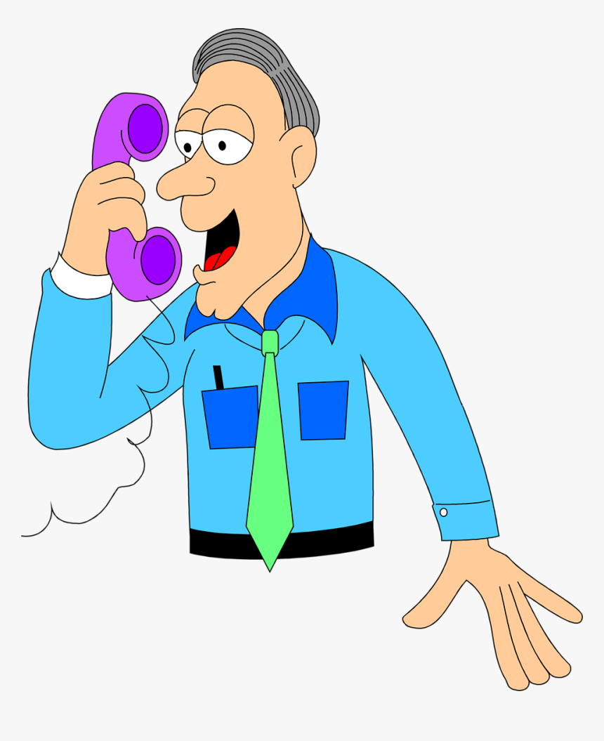 People Clipart Stock Illustration Telephone - Talking On The Phone Clipart, HD Png Download, Free Download