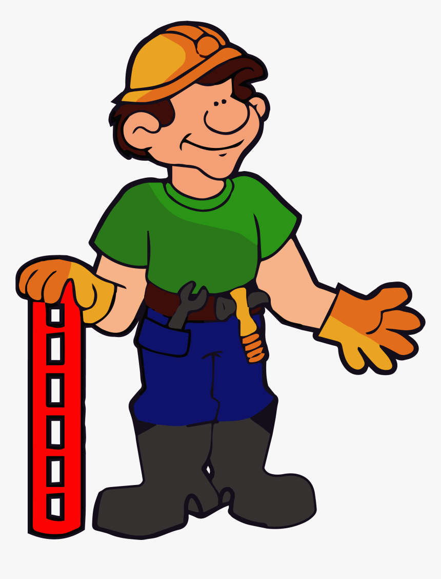 Transparent People Clipart Png - Construction Worker Clipart Transparent Background, Png Download, Free Download