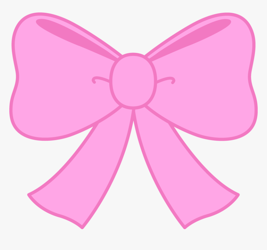 Black And White Ribbon Clipart Kid - Pink Bow Clipart, HD Png Download, Free Download