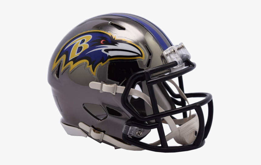 Baltimore Ravens Chrome Riddell Speed Mini Football - Nfl Falcons Helmet, HD Png Download, Free Download