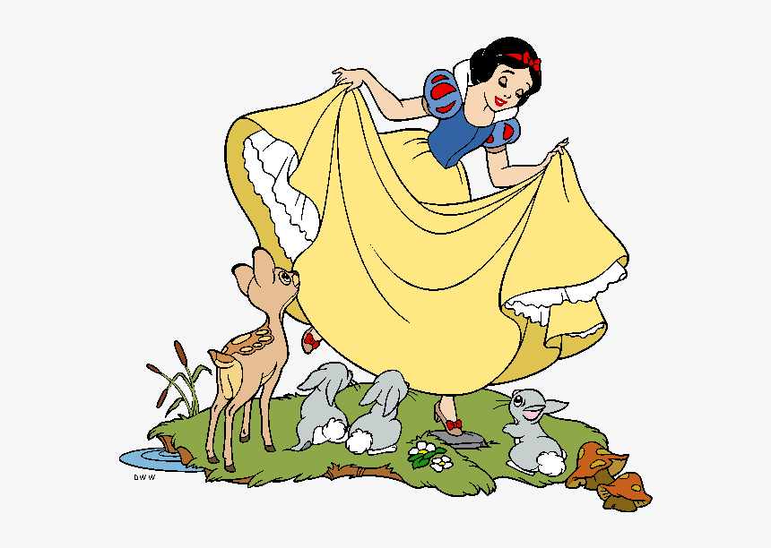 Snow White And The Seven Dwarfs Png Image - Snow White Animals Disney, Transparent Png, Free Download