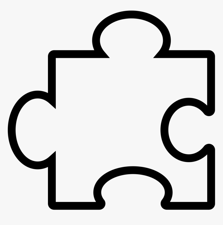 Puzzle Piece Outline - Puzzle Piece Outline Png, Transparent Png, Free Download