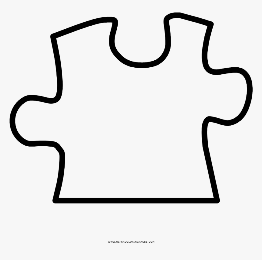 Puzzle Piece Coloring Page, HD Png Download, Free Download