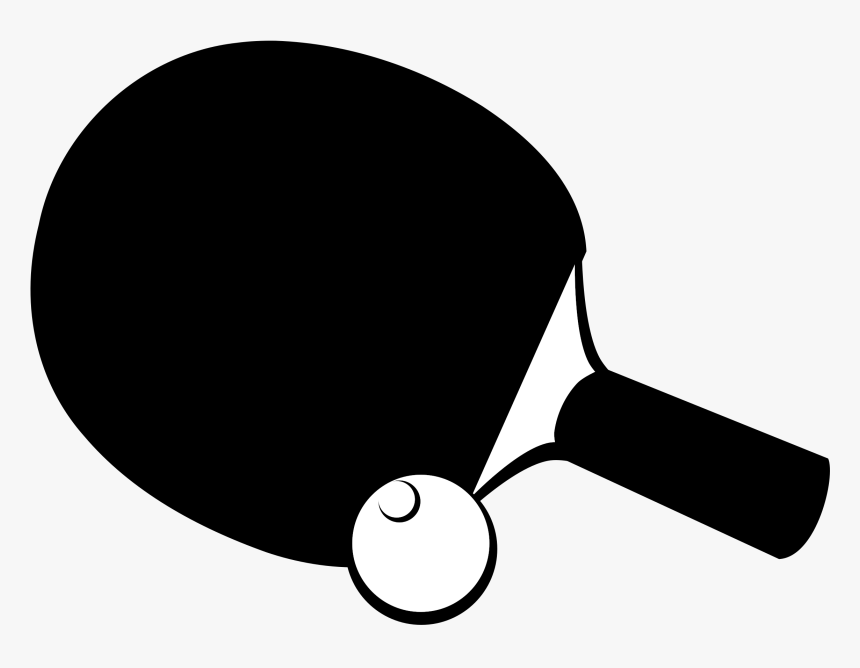 Table Tennis B/w Clip Arts - Table Tennis Logo Png, Transparent Png, Free Download