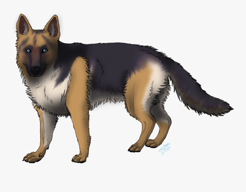Collection Of Shepherd - Cartoon Dogs German Shepherd, HD Png Download, Free Download