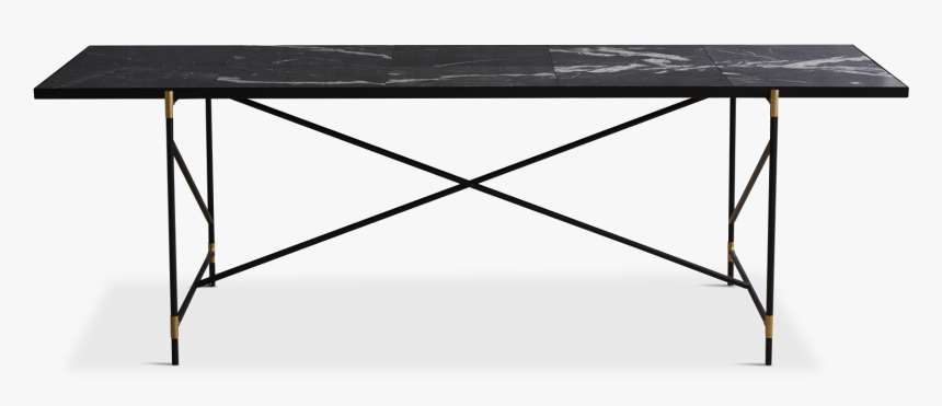 Egon Eiermann Table Black - Black Metal Marble Top Desk, HD Png Download, Free Download